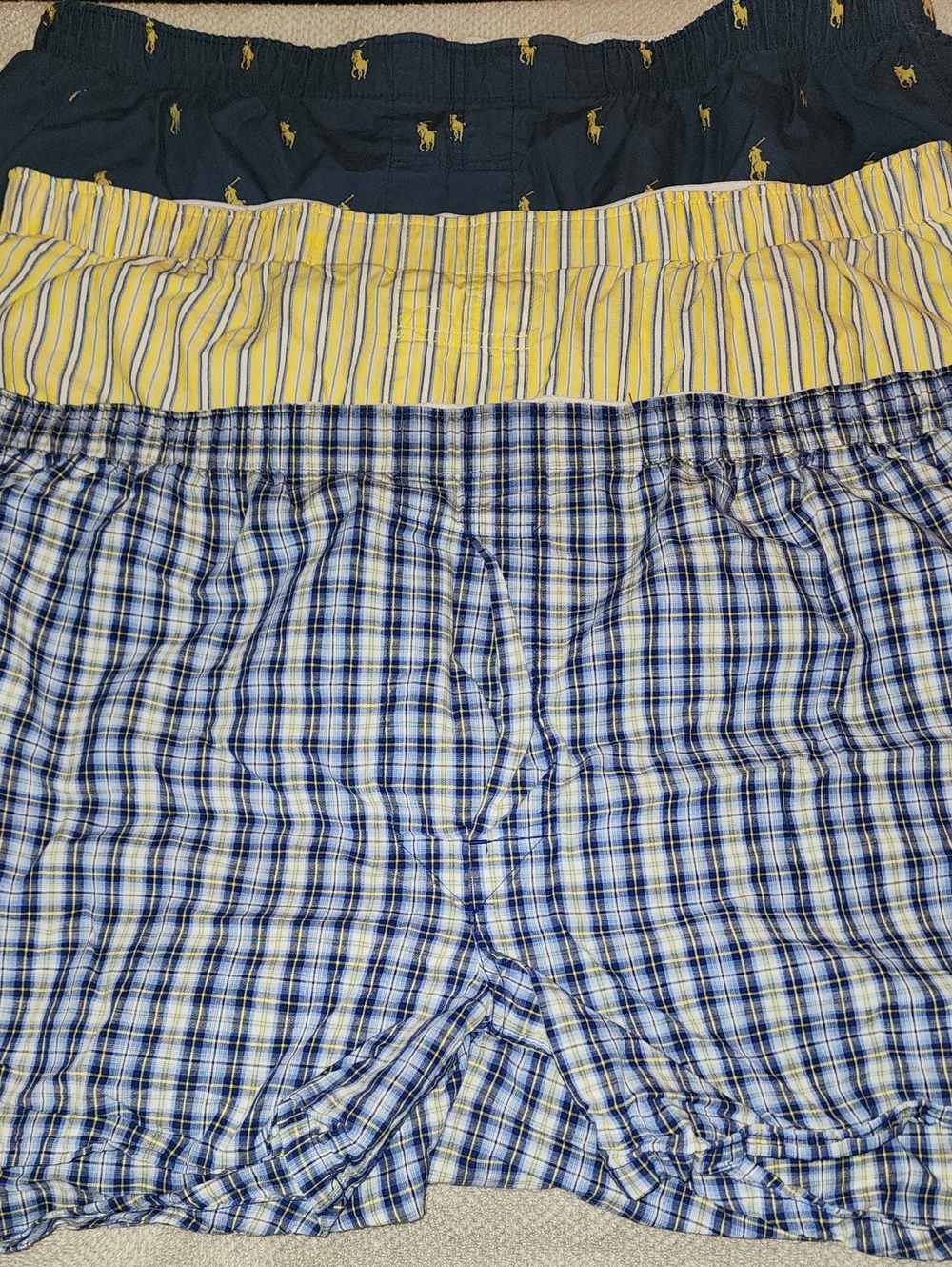 Polo Ralph Lauren Woven Cotton Boxer Shorts (3 Pairs)